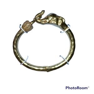 Lucky Brand Elephant Bracelet Gold Tone New